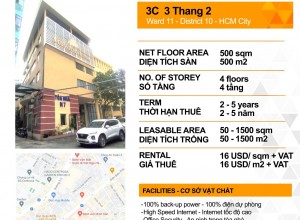 CHO THUÊ VĂN PHÒNG TÒA NHÀ VINCOM  ĐƯỜNG 3/2,QUẬN 10, TP.HCM