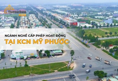 Danh mục các ngành nghề cấp phép hoạt động tại KCN Mỹ Phước