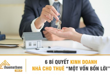 6 bí quyết kinh doanh nhà cho thuê “một vốn bốn lời”