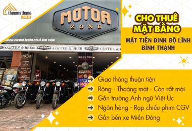 Mặt bằng Bình Thạnh -  Đường lớn dễ dàng cho mọi hoạt động kinh doanh