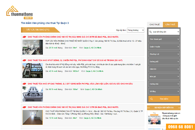 Mức giá linh hoạt, đa dạng sự lựa chọn tại văn phòng quận 3