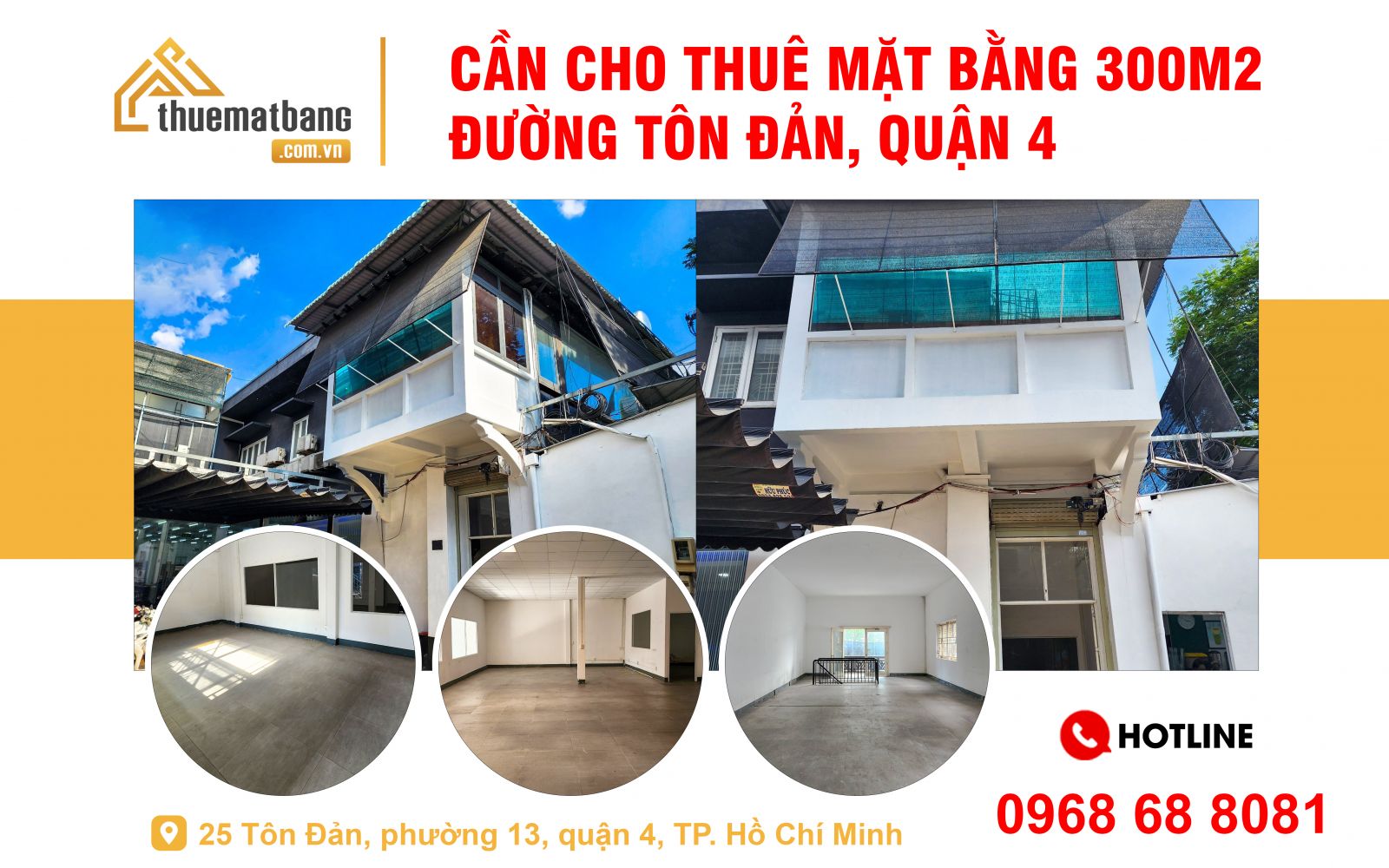 cho thuê mặt bằng tôn đản 