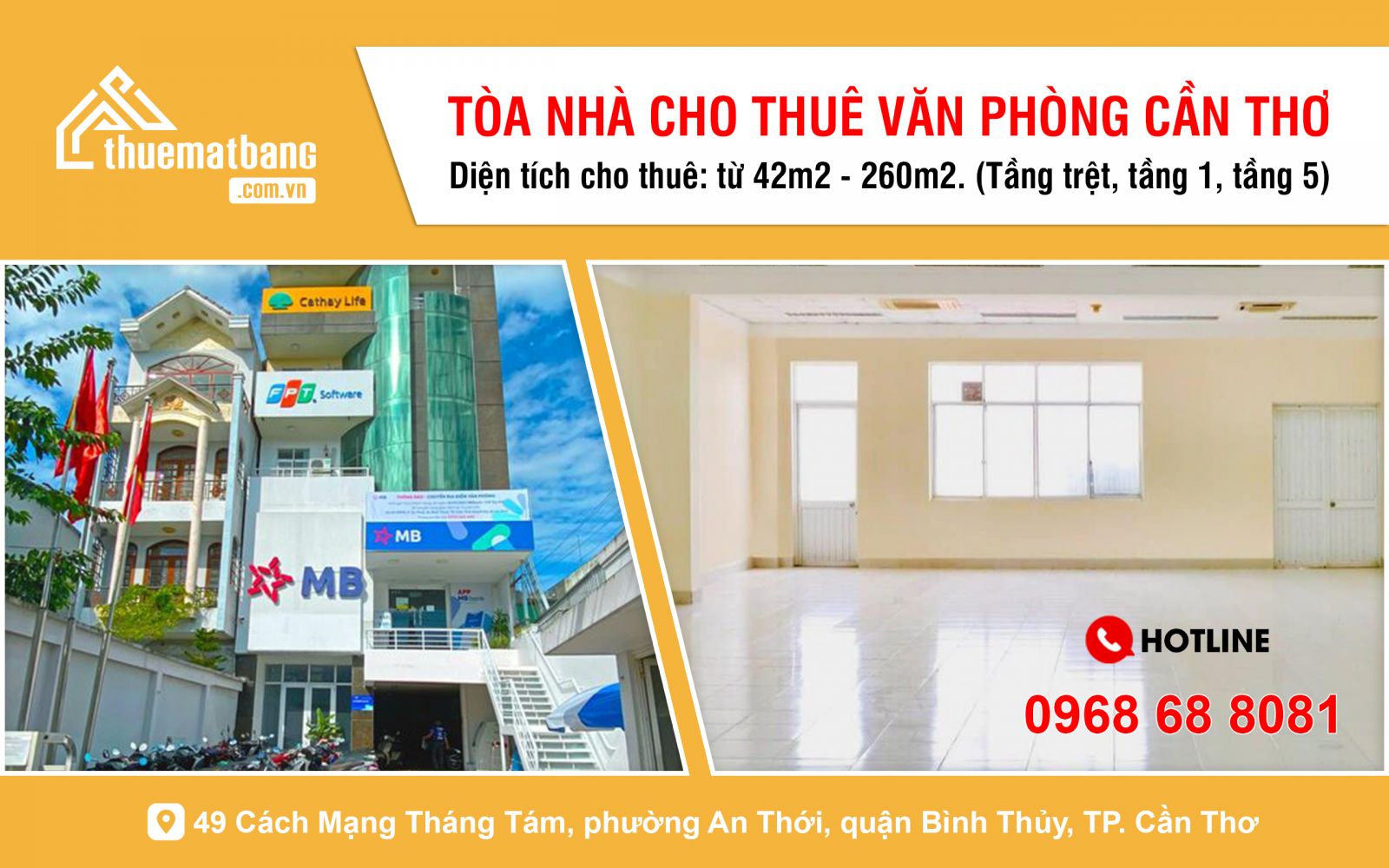 cho thuê văn phòng Cần Thơ