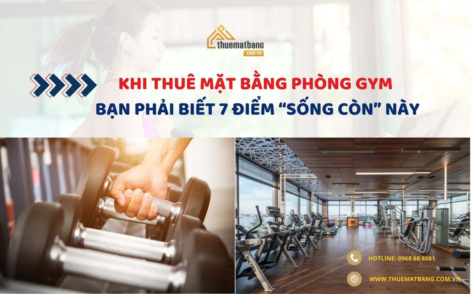 thuê mặt băng mở phòng tập gym