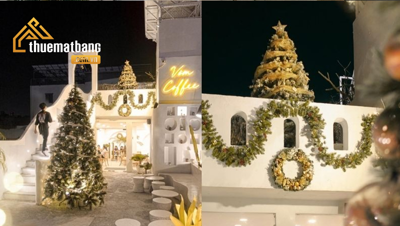 cách trang trí noel cho quán cafe