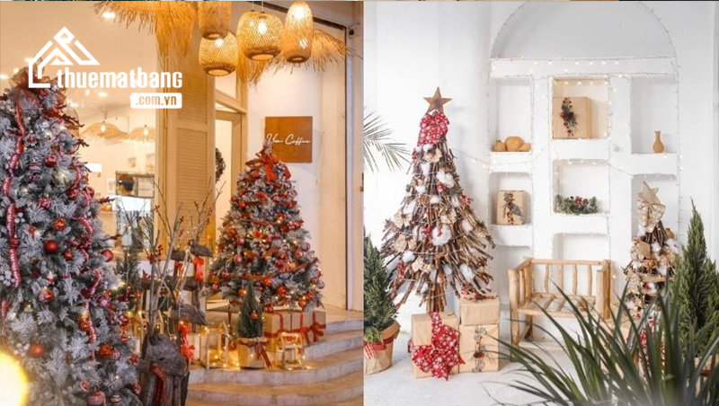 cách trang trí noel cho quán cafe