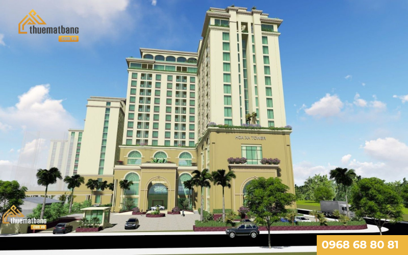 Phối cảnh tổng thể Hòa Xá Tower