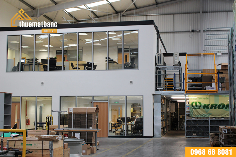 mẫu nhà xưởng có gác lửng đẹp