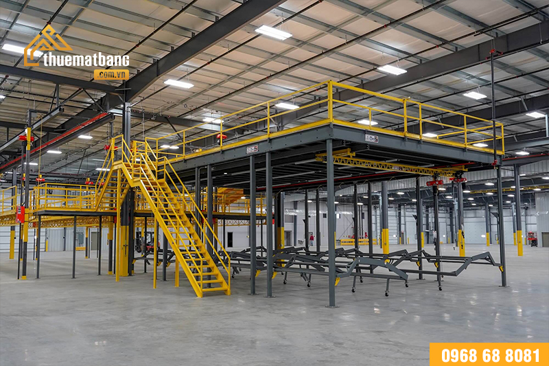 mẫu nhà xưởng có gác lửng đẹp