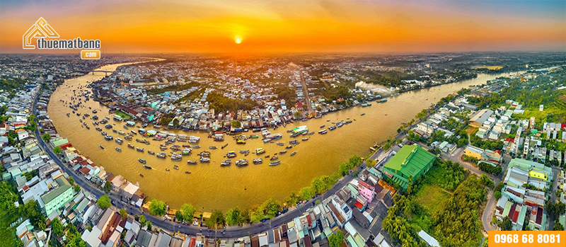Cần thơ nổi bật với vị trí thuận lợi