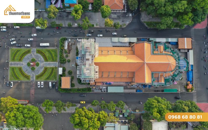 Mặt bằng xung quanh nhà thờ có giá trị đầu tư cao