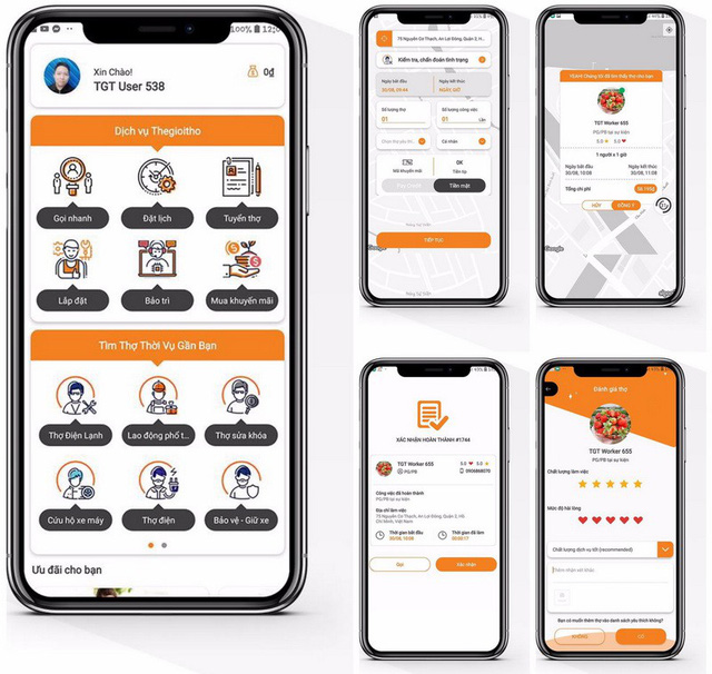 app Thế giới thợ 