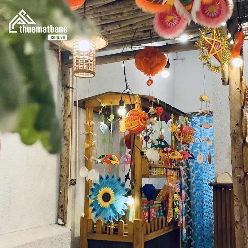 quán cafe trang trí trung thu đẹp