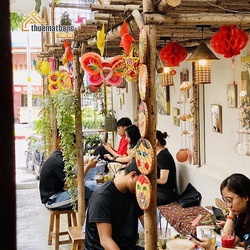 quán cafe trang trí trung thu đẹp