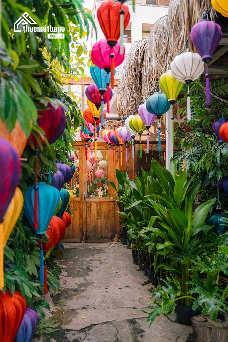 quán cafe trang trí trung thu đẹp