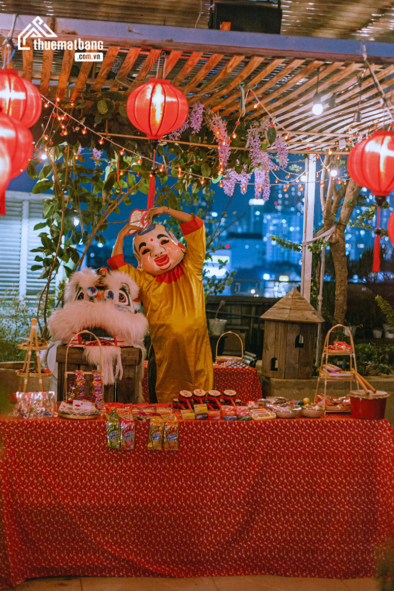 quán cafe trang trí trung thu đẹp