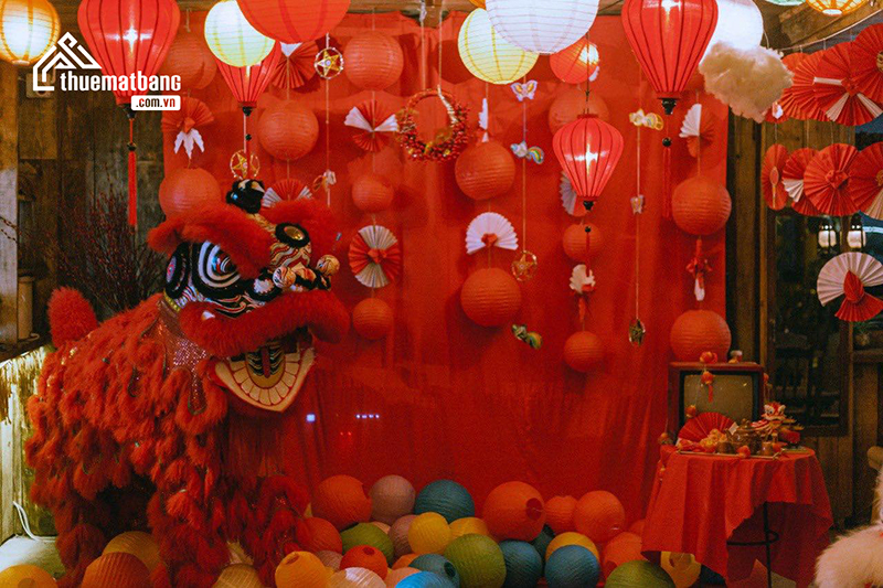 quán cafe trang trí trung thu đẹp