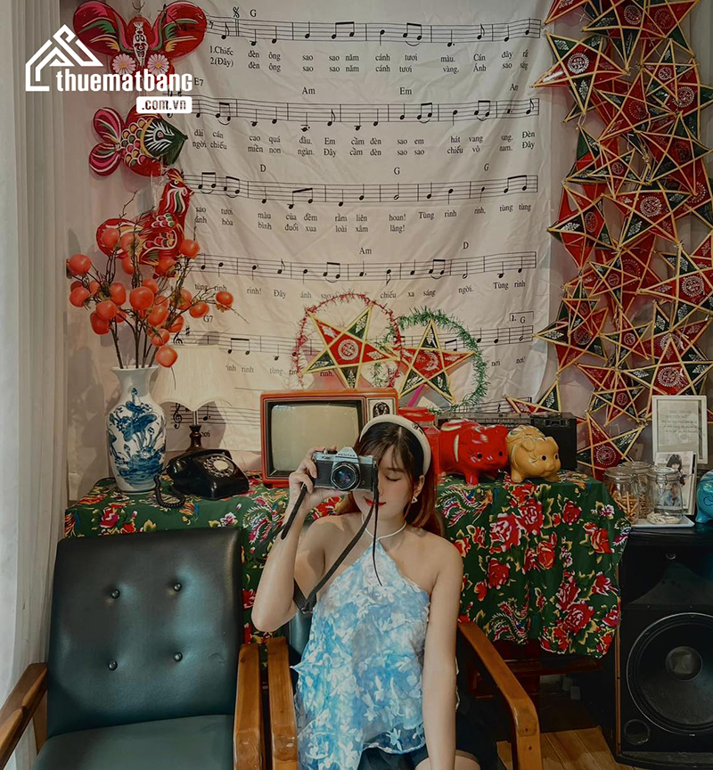 quán cafe trang trí trung thu đẹp