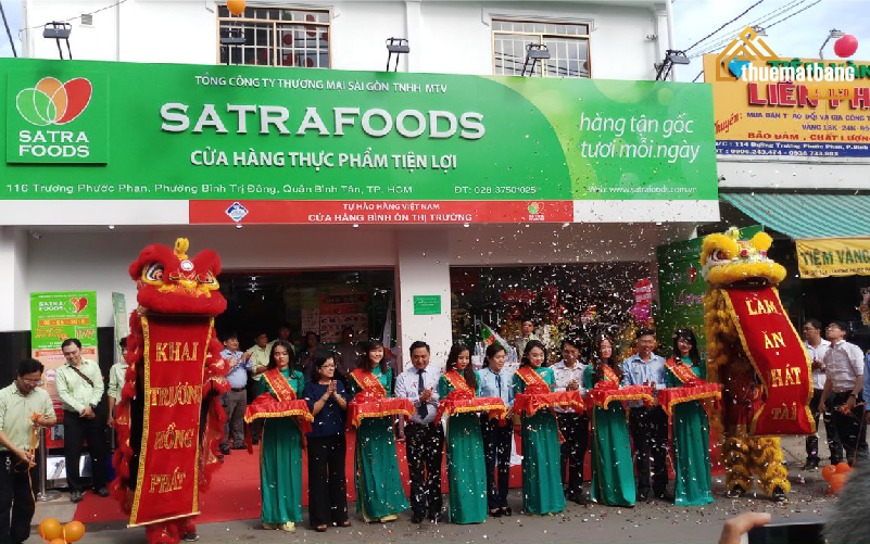 Satrafoods thuê mặt bằng