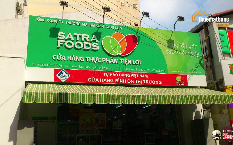 Satrafoods thuê mặt bằng