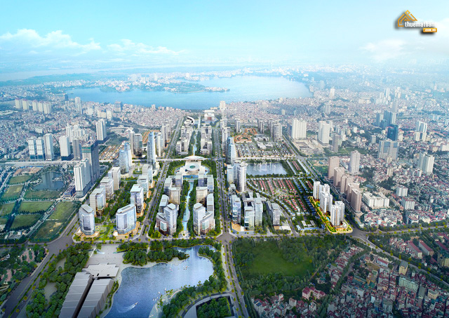 Phối ảnh khu đô thị Tây Hồ Tây. 