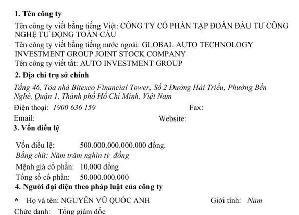 CEO 8X vừa đăng ký DN vốn 5000.000 tỷ