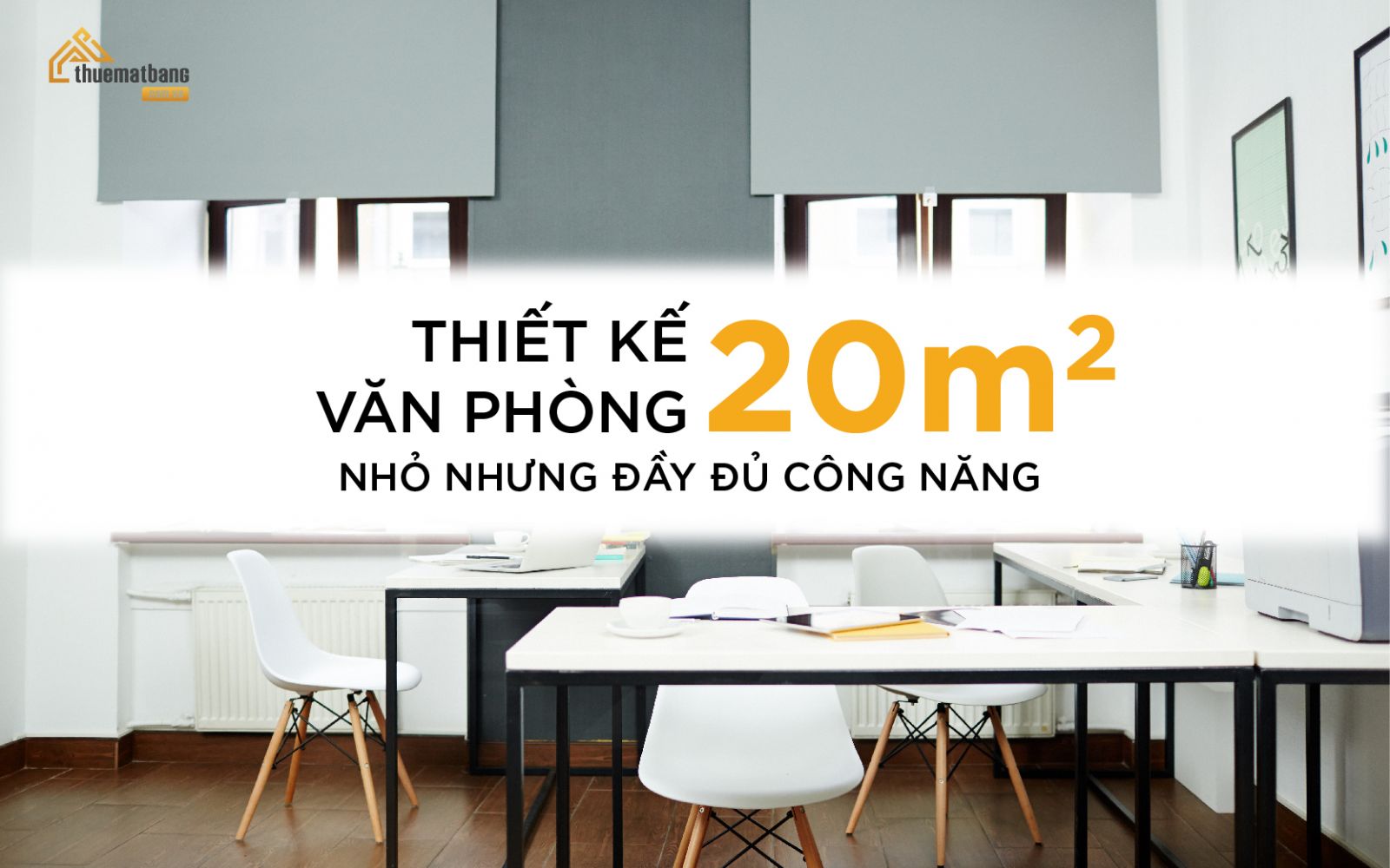 thiết kế văn phòng 20m2 đẹp