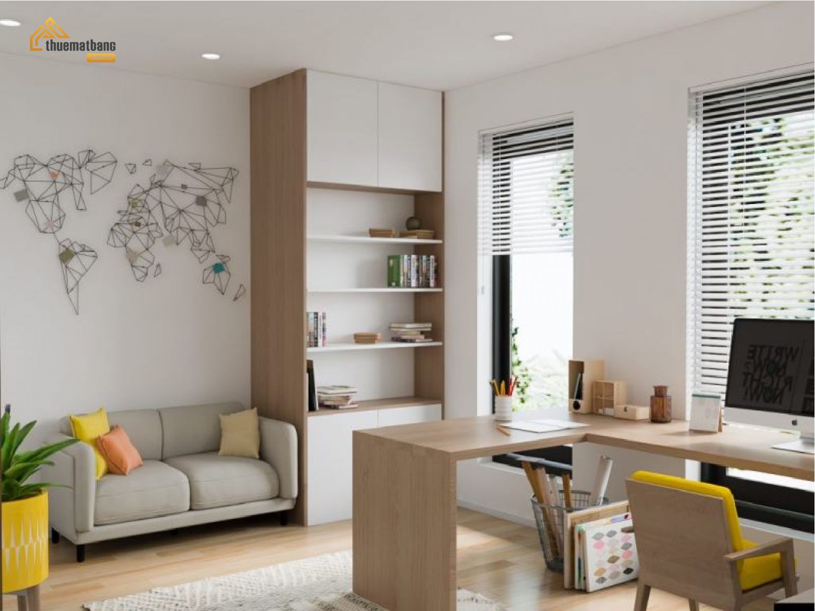 thiết kế văn phòng 20m2 đẹp