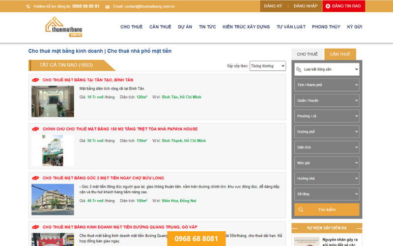 Thuematbang.com.vn - Trang đăng tin bất động sản uy tín
