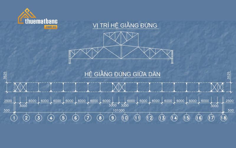 hệ giằng nhà công nghiệp