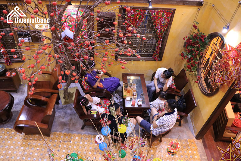 Quán cafe trang trí trung thu đẹp