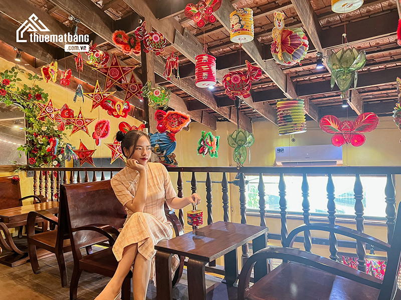 Quán cafe trang trí trung thu đẹp