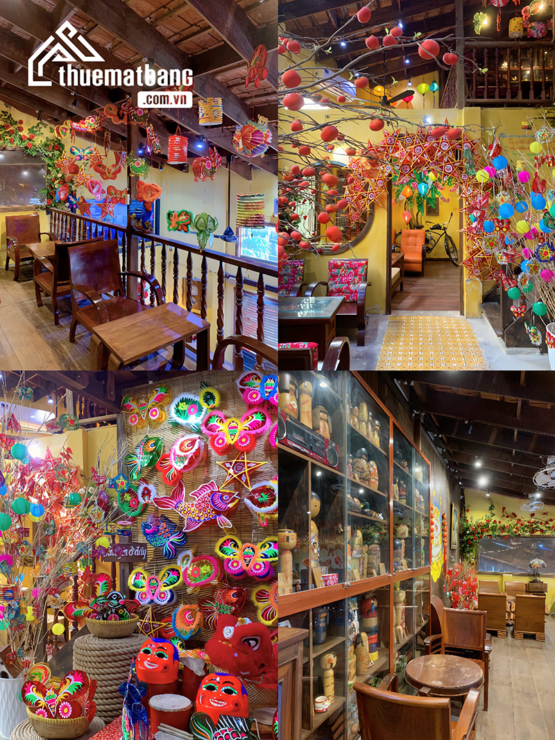 Quán cafe trang trí trung thu đẹp