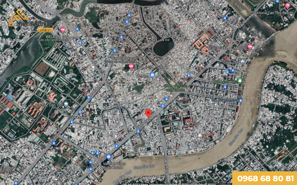 Vị trí thuê văn phong cần thơ